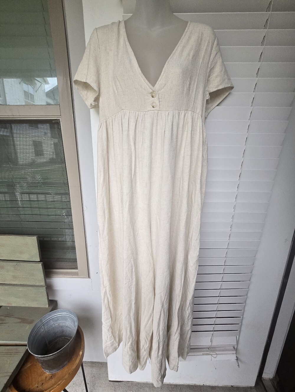 Natural Life Avery Wide-Leg Jumpsuit Tan Sz XS/small NWT - Picture 2 of 13